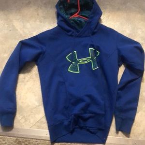 Size S, blue underarmour sweater
